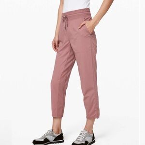 Lululemon Dance Studio 25” Crop Joggers in Red Dust